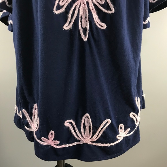 Lauren Michelle embellished top Plus Size 1X - Picture 6 of 8